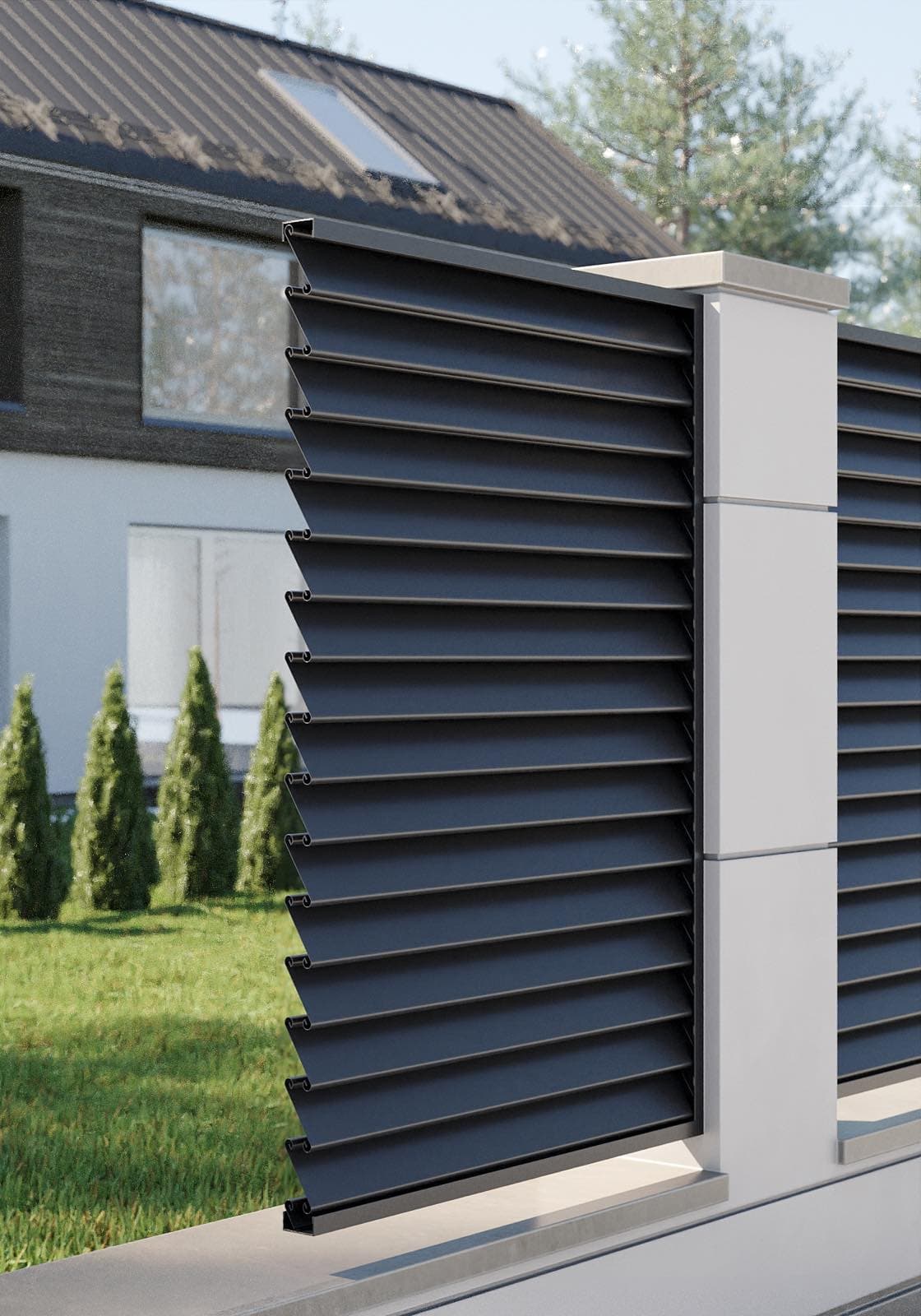 Gard metalic modern tip jaluzea Imperlux